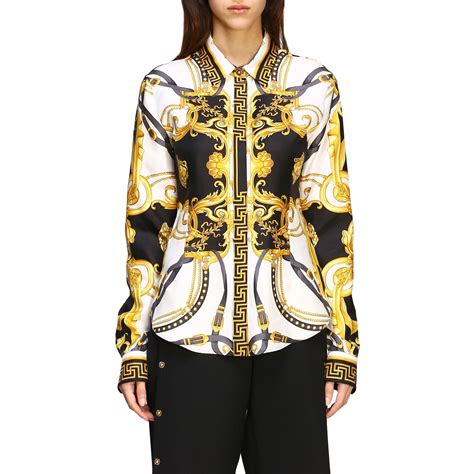 woman versace shirt|Versace female shirts.